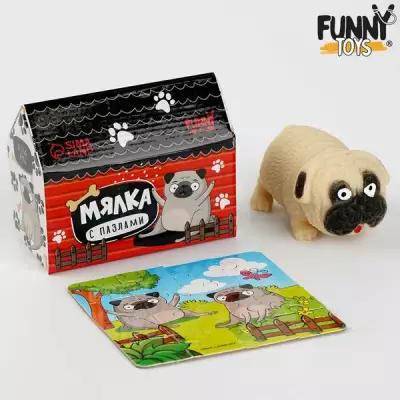 Funny toys Мялка-антистресс с пазлом "Песик"