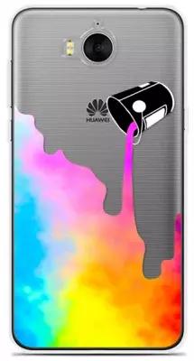 Силиконовый чехол на Huawei Y6 2017 Краски / для Хуавей Ю6 2017