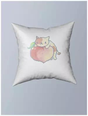 Подушка с принтом пиксель арт (животные, cat, котики, аниме, game, игры, 8бит, mosaic) - 31044