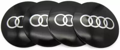 Наклейки на колесные диски и колпаки Ауди 54 мм алюминий сфера