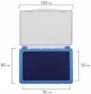 Подушка штемпельная для печати / штампа Brauberg, 100х80 мм (рабочая поверхность 90х50 мм), синяя краска, 236867