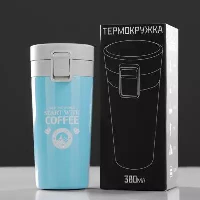 Термокружка, серия: Style, "Мастер К. Coffee", 380 мл, сохраняет тепло 8 ч, 17 х 7.5 см ТероПром 4738957