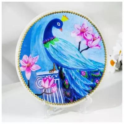 --- Тарелка декоративная "Райская птичка", настенная, D 19,5 см
