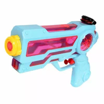Водный пистолет Наше Лето с прозрачным резервуаром Голубой/Розовый