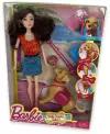 Кукла Барби с собакой, игровой набор для девочек Barbie брюнетка с аксессуарами