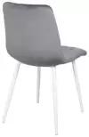 Комплект стульев DUBLIN / 2 шт. / серый, велюр, белые ножки / M-City