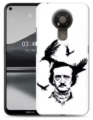Чехол задняя-панель-накладка-бампер MyPads Эдгар Аллан черно белый для Nokia 3.4 противоударный