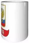 Кружка Ладочка (Герб и Флаг России) - керамика 330 мл, 9 см