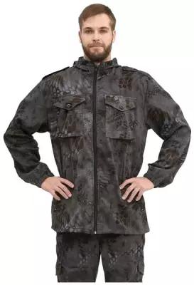 Костюм "турист 2" куртка/брюки цвет: кмф "Питон черный", ткань: Твил Пич, 60-62, 170-176