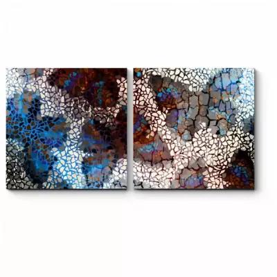 Модульная картина Узор из бабочек 120x60