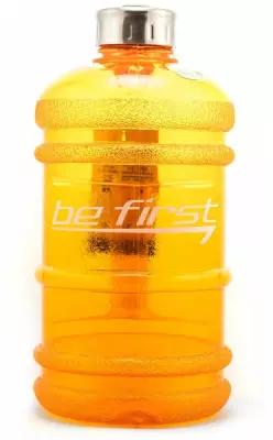 Бутылка Be First TS 220 с логотипом, прозрачный/оранжевый