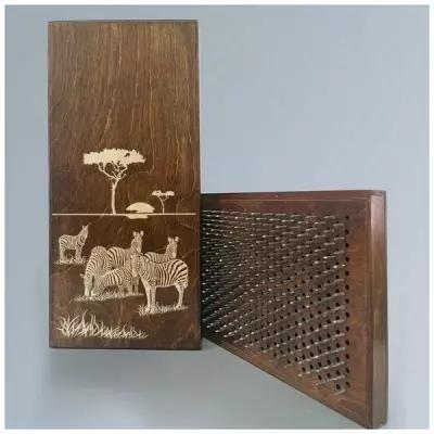 Доска Садху для Йоги с гвоздями африка зебры - 1405