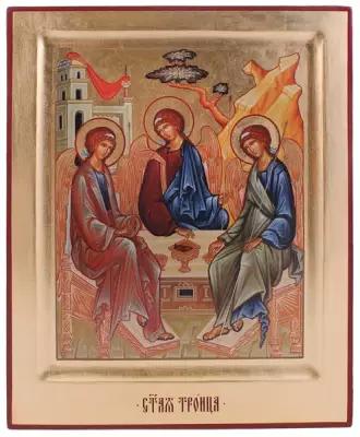 Икона ручная работа ан.(21,5х26,2) Св.Троица
