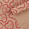 Бумага упаковочная крафтовая «Сердечки», 50х70 см