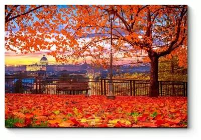 Модульная картина Осенний парк в Ватикане, Рим 200x133