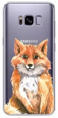 Силиконовый чехол "Лиса 4" на Samsung Galaxy S8 + / Самсунг Галакси С8 Плюс
