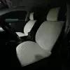 Накидки для Cadillac CTS купе (2008-2023) / Кадилак ЦТС на передние сиденья Maximal Ромб, Алькантара, Бежевый