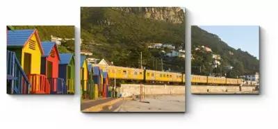 Модульная картина Яркие краски Кейптауна70x30