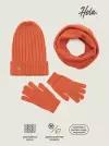 Комплект (шапка,снуд,перчатки) Hola HB02231646001 кирпичный для мальчиков 54 размер